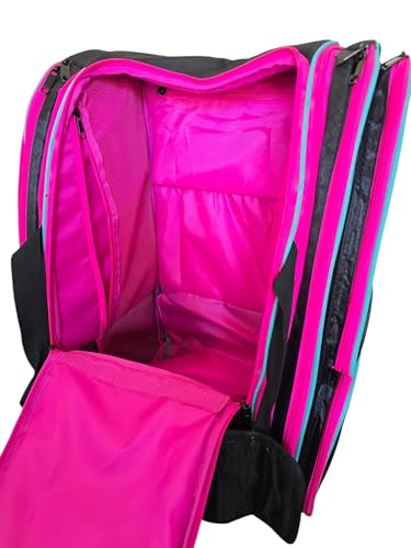 Pro Tour Pickleball Bag with Fence Hook and Shoe Compartment, Fits 6 Paddles, Backpack or Duffle Carry, Men’s & Women’s Pickleball Gift, Lightweight & Slim Design - size: Large
