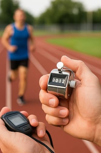 Templeton Pro TMP-4H Hand-Held Tally Counter 4-Digit | Professional Japanese-Made Clicker Counter, Counts 0-9999 | Industrial Grade People Counter, Lap Counter, Pitch Counter | Rated 5 Million+ Clicks