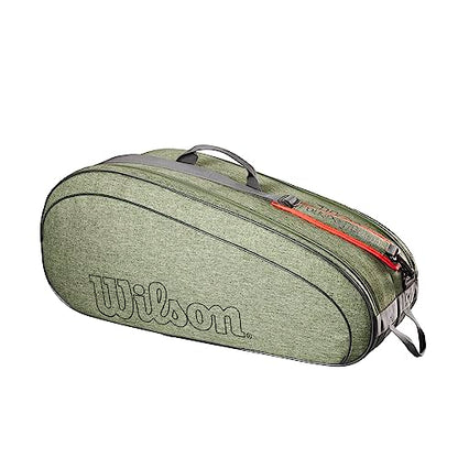 WILSON Team Tennis Racket Bag - Heather Green and Heather Grey
