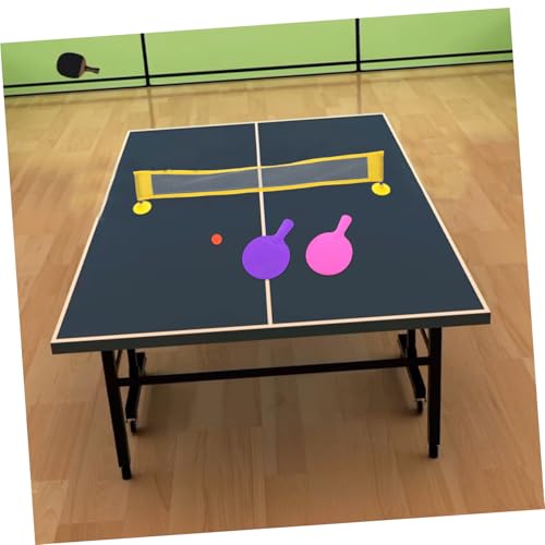 Mini Table Tennis Set for Portable Mini Pong Net with Rackets Compact Tabletop for Family Interaction and Beginner Play Easy Storage Indoor Game