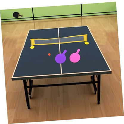 Mini Table Tennis Set for Portable Mini Pong Net with Rackets Compact Tabletop for Family Interaction and Beginner Play Easy Storage Indoor Game