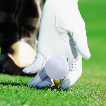 Outanaya Flat Shape Golf Balls for Putting Practice 2 Pack Indoor Outdoor Golf Training Accessories for Skill Improvement