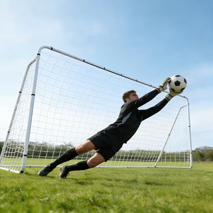 ZENY Portable Soccer Goal for Backyard,12x6 / 10x6.5 / 8x5 / 6x4 ft Kids Adults Soccer Net and Frame for Home Backyard Practice Training Goals, Soccer Training Equipment - style: 12 x 6 FT