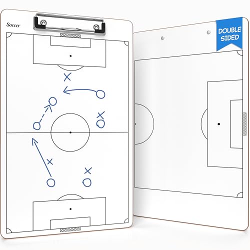 Scribbledo Soccer Dry Erase Coaching Board 15"x9" Soccer Whiteboard for Coaches Soccer Coaching Equipment Accessories Tactics Field Board Making it The Perfect Coach Gifts
