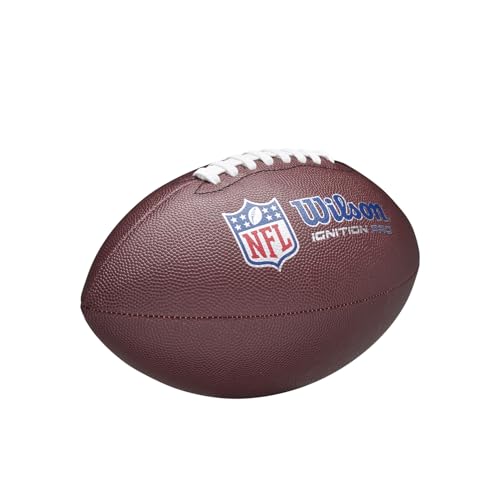 WILSON NFL Ignition Footballs - color: Brown, size: Official - Ages 14+, style: NFL Ignition Pro Eco