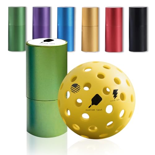 Personailzed Pickleball Stamp Marker – Custom Name Stamper for Pickleballs | No Mess, Long-Lasting Ink | Easy to Use Gift for Players & Lovers | Fun Customized Pickleball Gifts - color: Green