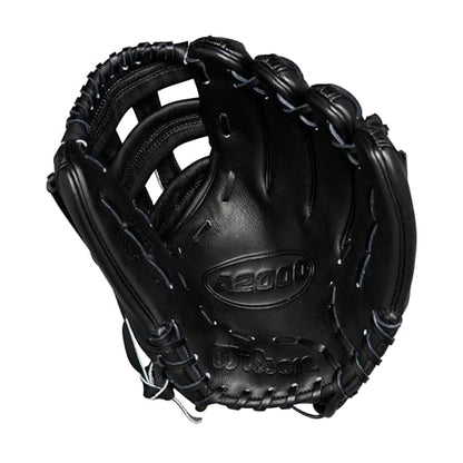 Wilson 2024 Classics Series A2000 Baseball Gloves - color: Black/Yellow, size: Infield - 12"