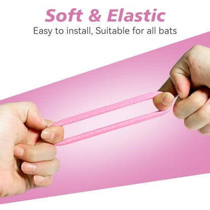 MIPREZT 5 Packs Baseball Bat Grip Choke Up Rings Choke Ring Baseball Softball Teeball Tball Bat Choke Up Ring Bat Knob Baseball Bat Accessories - color: Pink