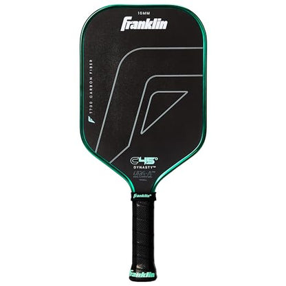 Franklin Sports PRO Pickleball Paddles – C45 Carbon Fiber Series - Official USAP + UPA Approved – Pro Player Design - color: Dynasty |Electric Mint, size: 16 mm