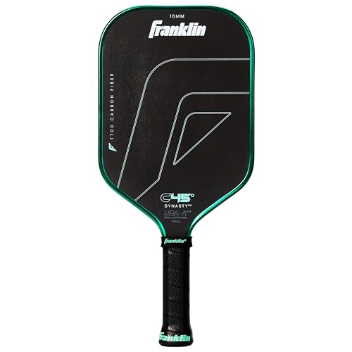 Franklin Sports PRO Pickleball Paddles – C45 Carbon Fiber Series - Official USAP + UPA Approved – Pro Player Design - color: Dynasty |Electric Mint, size: 16 mm