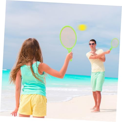 Sosoport Outdoor Tennis with Soft Balls Durable Plastic Racket for Boys and Safe Non Scratch Design for Indoor and Outdoor Sports Play