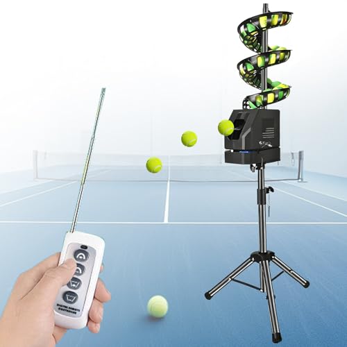 Pickleball Machine Ball Thrower, 28 Pickleballs Capacity,2/3/4Sec Frequency,Angle/Speed of Serve are Adjustable,60-105CM Adjustable Tripod,for Practice and Training Luxurymodel - color: Luxurymodel