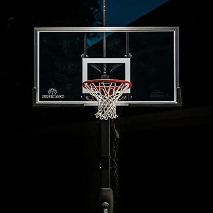 Silverback LED Basketball Hoop Light Illuminates Backboard, Rim, and Court and Fits Square Silverback and Goaliath In-Ground Hoops