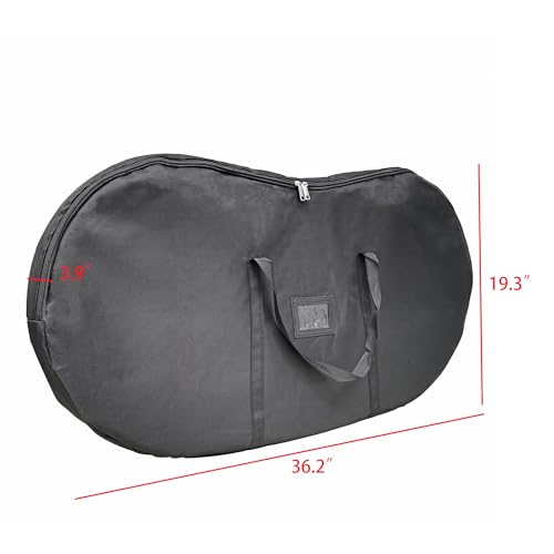 FixtureDisplays® 36" Carrying Bag Nylon Black Gym, Sports, Vacation Travel Bag for Tennis Rackets Baseball Bats 15886-NF