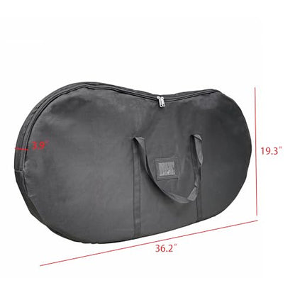 FixtureDisplays® 36" Carrying Bag Nylon Black Gym, Sports, Vacation Travel Bag for Tennis Rackets Baseball Bats 15886-NF