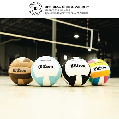 WILSON Pro Tour Volleyball - Official Size, Brown/Tan/Beige