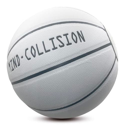 MINDCOLLISION Size 1/3/4/5/6/7/9 No Logo Basketball, Black and White, can be Used for Autographs, Clubs, Training, Event prizes - color: White1, size: No.9