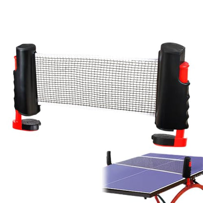 Portable Pong Net – Extendable Tabletop Net, Indoor Outdoor Sports Accessory, Easy Setup Design | Adjustable Play System for Students Family Recreational Games