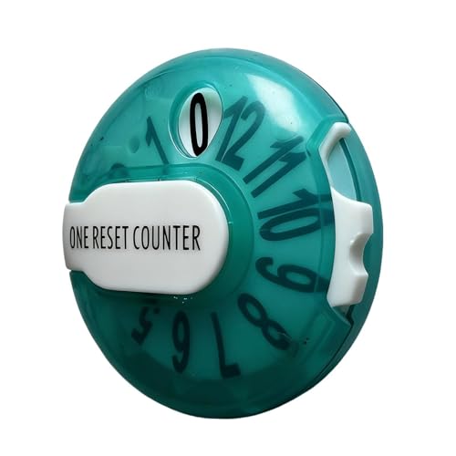 Golf Score Counter, Digital Shot Keeper, with Reset Button Clip on Tracking Device Lightweight Golf Training Accessory Ball Counter for Competition Practice Outdoor Play 4g - color: Cyan Blue