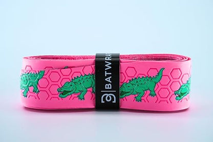 Bat Grip Tape for Baseball - Softball Precut and Pro Feel Bat Grip Tape Replacement - color: The Alligator