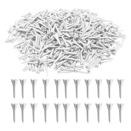 Golf Tees 5 Prong Design Plastic Short Golf Tees 1 1/2 Inch Bulk for Women Men Ladies Clubs Golf Balls 50/100 Count White Blue - color: White, size: 100pcs