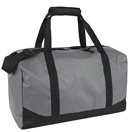 24 Pack Bulk Duffle Bags Wholesale by the Case for Homeless, Sports Teams, and Duffle Bags for Foster Kids (All Grey Pack) - color: All Grey Pack