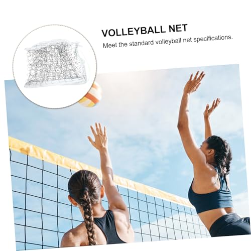 POPETPOP Standard Beach Volleyball Net for Backyard Portable Heavy Duty Volleyball Netting Carrying Bag for Outdoor Sports and Family Fun
