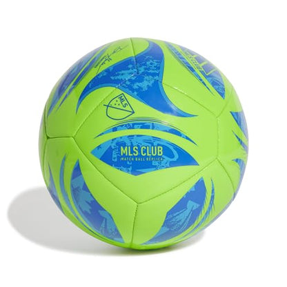 adidas Unisex MLS Soccer Ball - color: Green/Glory Blue/Solar Blue, size: 4