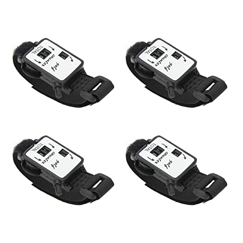 Scour Counter Watch Manual Stroke Keeper Portable Golf Score Tracker Wrist Wearable for Golfers Plastic 4PCS Set