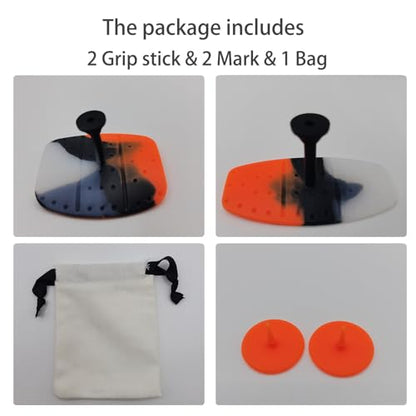 Golf Swing Trainer T Grip Aid – Golf Grip Trainer, Rubber Golf Training Aid for Correct Posture, Two Sizes with Carry Bag
