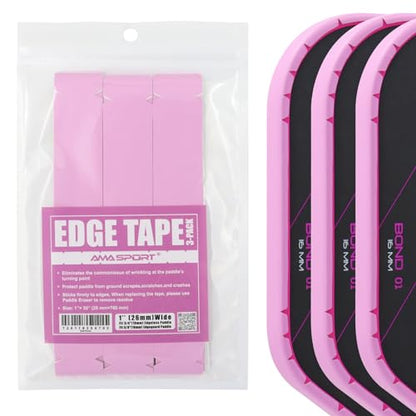 PICKLETECH Pickleball Paddle Protection Tape - Paddle Head Edge Guard - Racket Edge Protection Tape -Fit Perfectly Curved Edge -No Wrinkling