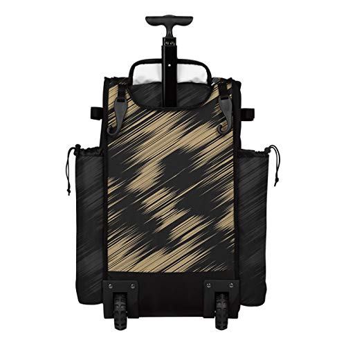 Boombah Rolling Superpack Scratch Baseball/Softball Gear Bag - 23-1/2" x 13-1/2" x 9-1/2" - Multiple Colors - Telescopic Handle and Holds 4 Bats - Wheeled Version - color: Black/Vegas Gold