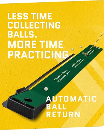 SKLZ Putting Green: Perfect Your Golf Skills with Realistic Home Practice - Improve Your Putting Stroke, Lower Your Scores, and Enjoy Convenient, Training Anytime, Anywhere!