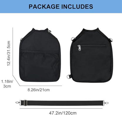 LAKE OF FIRE Pickleball Paddle Cover Crossbody Bag with Adjustable Strap Pickle ball Sling Bag Lightweight Pickleball Gifts for Men and Women