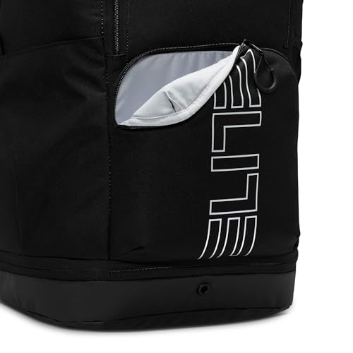 Nike, Unisex, Varsity Elite Backpack (32L), Black/Black/Metallic Silver, One Size