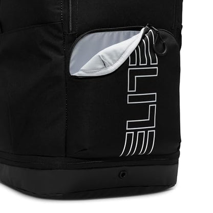 Nike, Unisex, Varsity Elite Backpack (32L), Black/Black/Metallic Silver, One Size