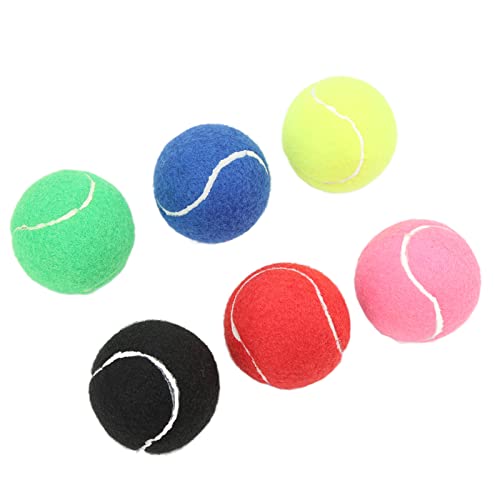 Pilipane Tennis Balls, 6Pcs Advanced Training Tennis Balls Practice Balls, High Elasticity Practice Tennis Balls for Beginner, Tennis Practice, Tennis Training