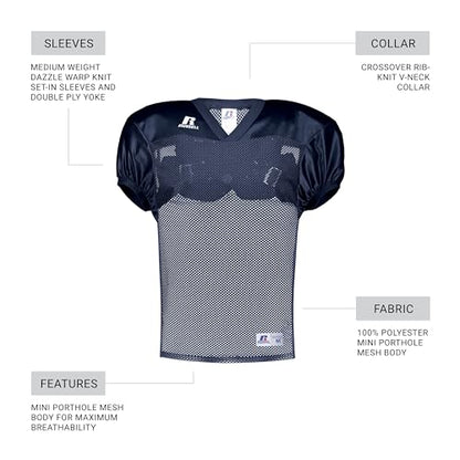 Russell Athletic Boys Youth Stock Practice Jersey - color: Navy, size: X-Large
