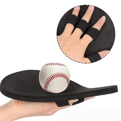 1/2Pcs Baseball Catcher Glove for Youth and Adults Foam Baseball Fielding Gloves Improve Posture & Infield Training Baseball Training Equipment - color: Black, size: 1pc
