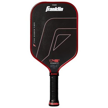 Franklin Sports PRO Pickleball Paddles – C45 Carbon Fiber Series - Official USAP + UPA Approved – Pro Player Design - color: Dynasty |Electric Red, size: 16 mm