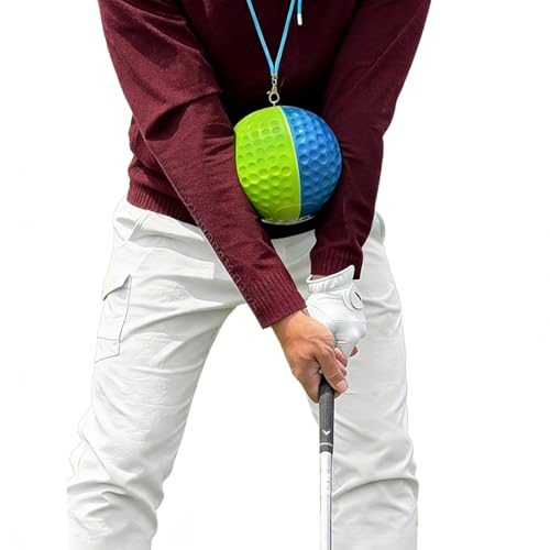 WIGERLON Golf Swing Training Ball for Keeping arms Connected,Golf Trainer Pure Strike Ball for Men and Women M