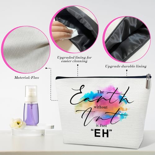 Artists Makeup Bag, The Earth Without Art is Just EH Cosmetic Bag for Purse, Gifts for Art Teachers, Painters & Art Lovers - color: multicolor0205