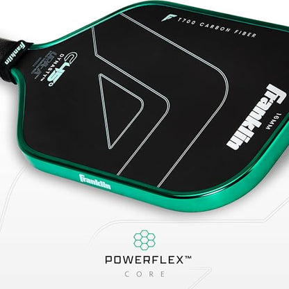 Franklin Sports PRO Pickleball Paddles – C45 Carbon Fiber Series - Official USAP + UPA Approved – Pro Player Design - color: Dynasty |Electric Mint, size: 16 mm