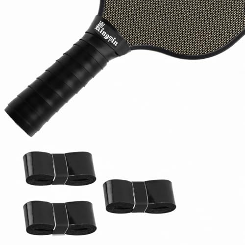 Over Grip [Pack of 3] Black, Anti Slip, Quick-Drying Tennis Racket Grip | Super Absorbent Sweat-Resistant Grip Tape | Sports Gear