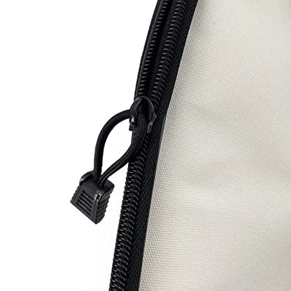 Tennis Bag Lightweight and Padded Tennis Rackets Cover with Adjustable Shoulder Strap - color: Beige, size: 31"x11.4"