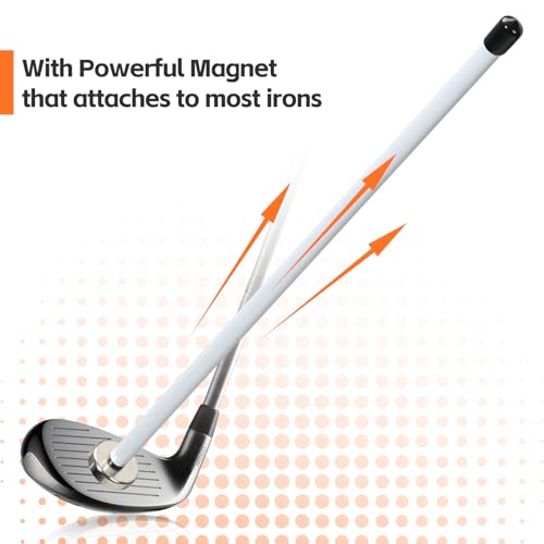 Golf Alignment Rods Magnetic, Golf Training Aid, Golf Swing Trainer Magnetic Alignment Rods Swing Training Aid Accessories for Visualize Calibrate Golf Shots - size: 1 Pack