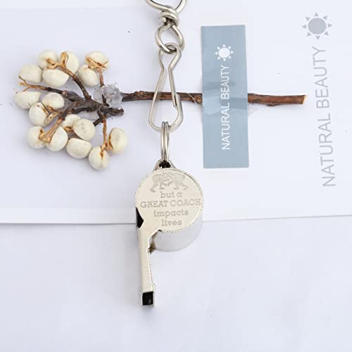 UJIMS Wrestling Coach Appreciation Gift Sports Coach Whistle with Lanyard A Great Coach Impacts Lives Wrestling Game Gifts