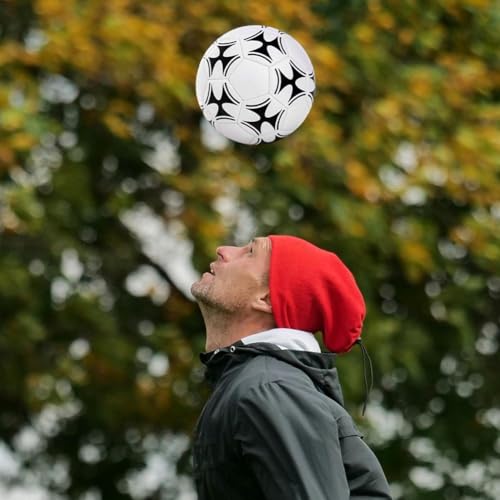 Size 5 Inflatable Football Soft Sports Ball Lightweight Soccer Ball for Indoor Outdoor Play Beach Park Swimming Pool Party