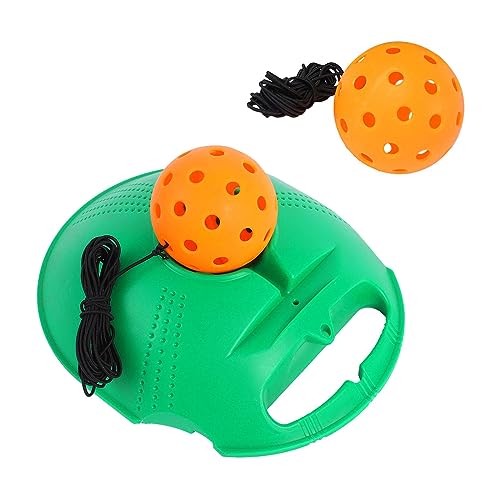2 Pieces Rebound Practice Baseboard with Cord 40 Holes Pickleball Ball Lightweight Sturdy Material Self Study Equipment