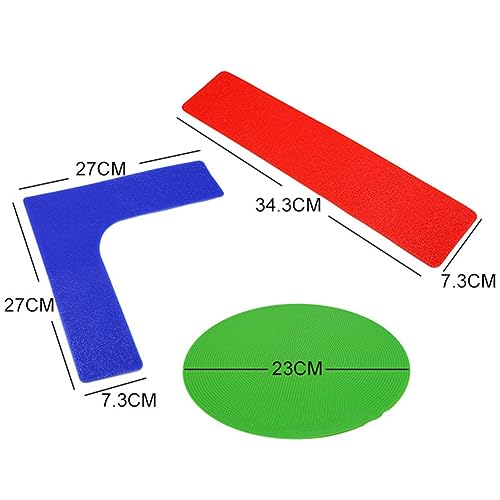 13 Pcs Tennis Court Lines Boundary Markers Pickleball Court Spot Markers for Kids Basketball Football Badminton Training Equipment